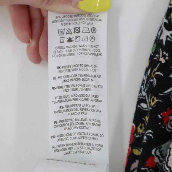 Boden Dress Women 8L Black Boho Cottagecore Grannycore Spring Garden Party - Picture 5 of 16